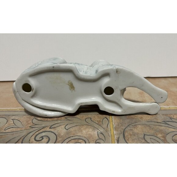 Vintage Kalk White Cermaic/Porcelain Persian Kitten Cat Figurine Statue Germany - Picture 3 of 7